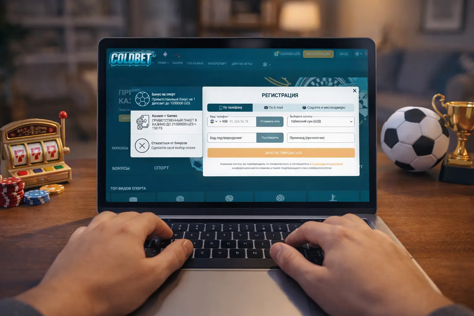 Coldbet регистрация