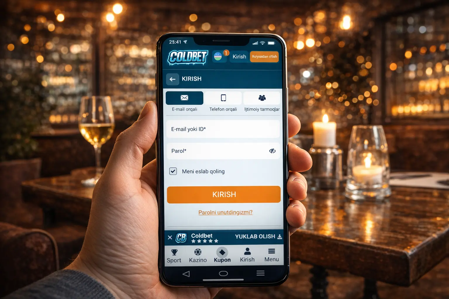 Coldbet login via email Coldbet login via email