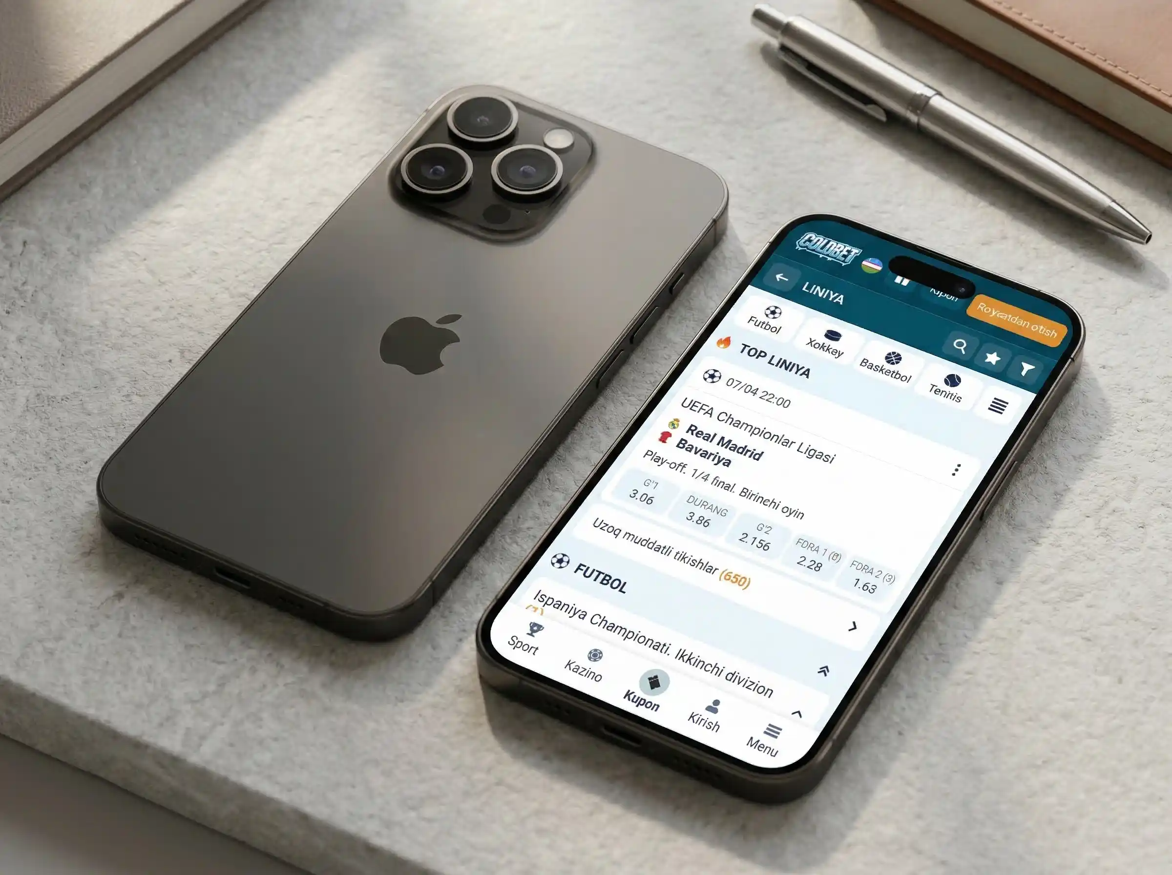Coldbet iOS garovlari Coldbet iOS garovlari